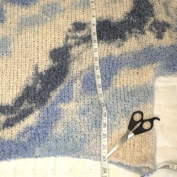 Duda Chunky Ombre Sweater Women's One Size Blue Cream Italy - Picture 7 of 10